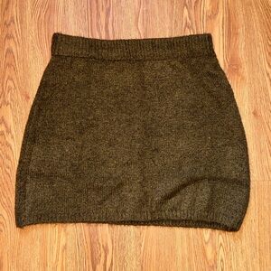 12th Tribe Cedar Sweater Mini Skirt